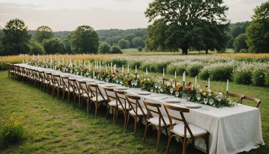 menu de mariage bio